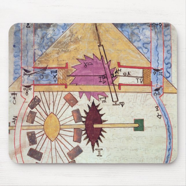 Vatten pumpar, från 'boken av kunskap av genialt musmatta (Framsidan)