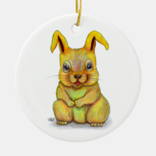 Vatten Rabbit Julgransprydnad Keramik