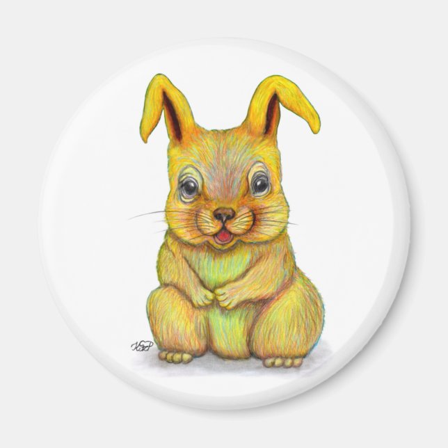 Vatten Rabbit Magnet (Framsidan)