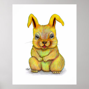 Vatten Rabbit Poster