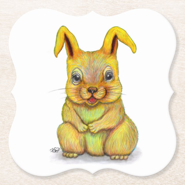 Vatten Rabbit Underlägg Papper (Framsida)