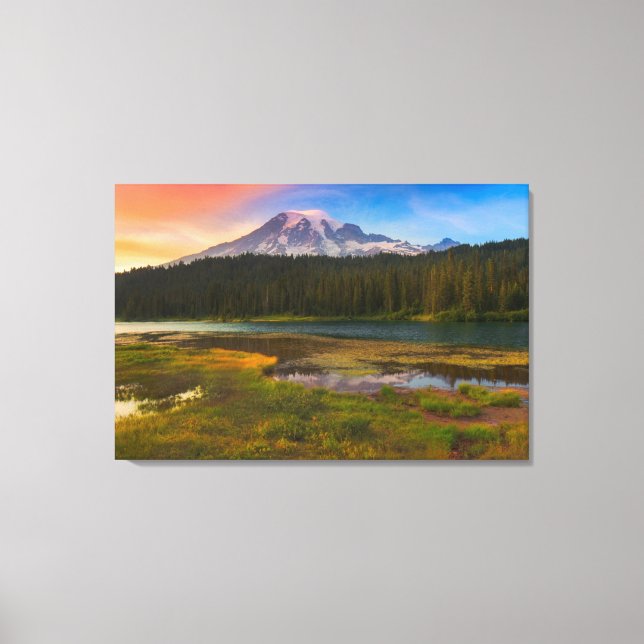 Vatten | Rainier National Park, Washington Canvastryck (Framsida)