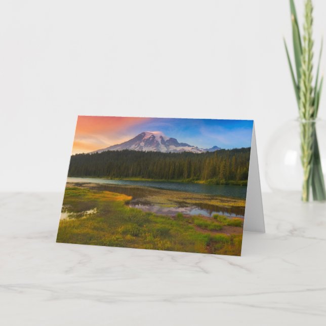 Vatten | Rainier National Park, Washington Kort (Framsida)