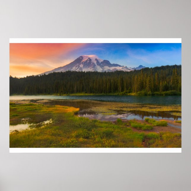 Vatten | Rainier National Park, Washington Poster (Framsidan)