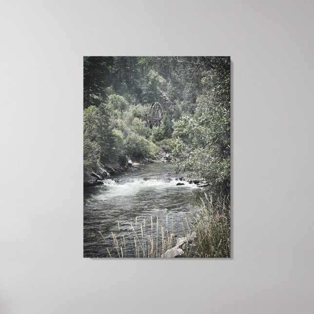 Vatten ratten längs floden canvastryck (Framsida)