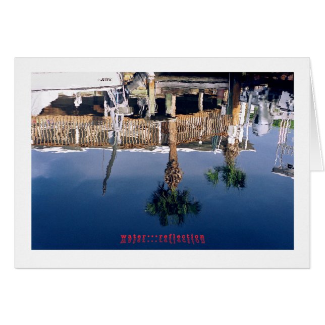 vatten...reflektion hälsningskort (Framsidan Horizontal)