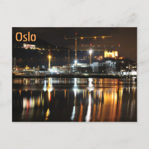 Vatten-reflektioner i Oslo, Norge Vykort