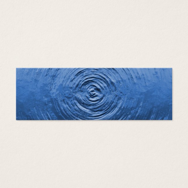 Vatten Ripple Blue Litet Visitkort (Framsidan)