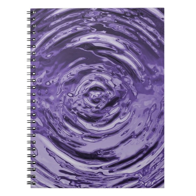 Vatten Ripple Lila Anteckningsbok (Framsidan)