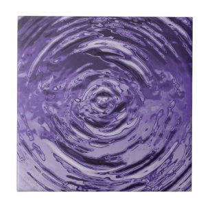 Vatten Ripple Lila Kakelplatta