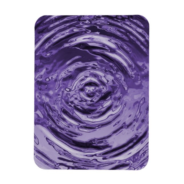 Vatten Ripple Lila Magnet (Vertikal)