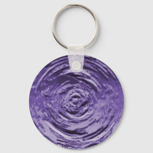 Vatten Ripple Lila Nyckelring