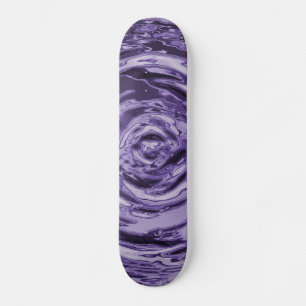 Vatten Ripple Lila Skateboard Bräda 19,5 Cm