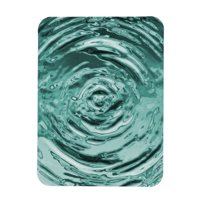 Vatten Ripple Teal Magnet (Vertikal)