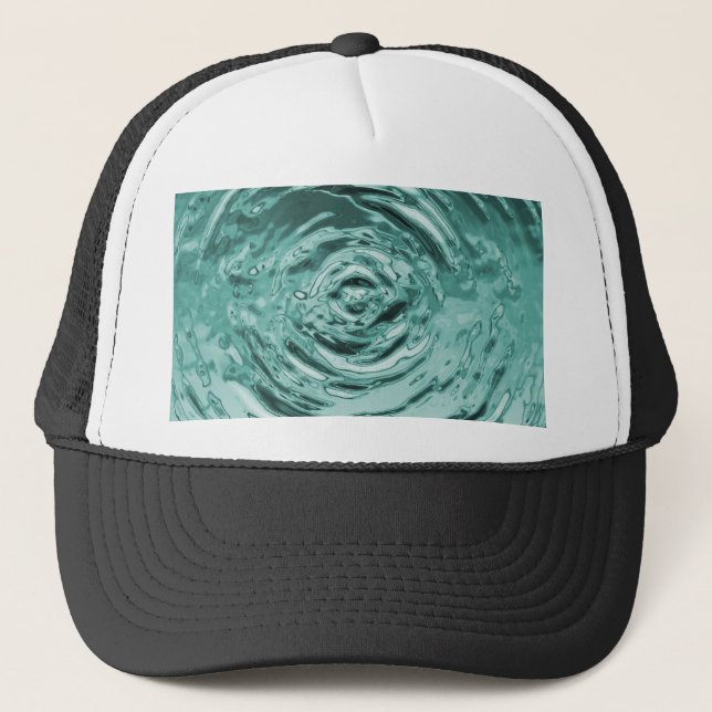 Vatten Ripple Teal Truckerkeps (Framsida)
