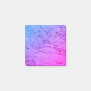 Vatten Ripples Soft Rosa Aqua Loely Abstrakt Post-it Block