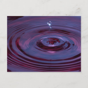 Vatten Ripples Vykort