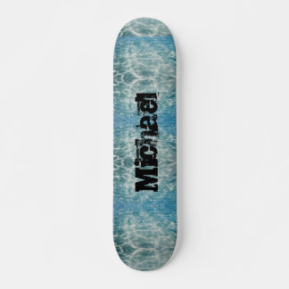 Vatten Rippling Abstract Design to Personalize Mini Skateboard Bräda 18,5 Cm