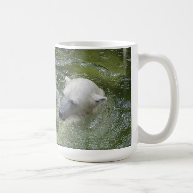 Vatten Roligt Polar Bears Kaffemugg (Höger)