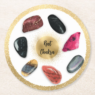 *~* Vatten Root AP64 Emoto Chakra Papper Underlägg Rund