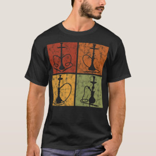 vatten-rör av hookah Shisha pub retro shisha-rökni T Shirt