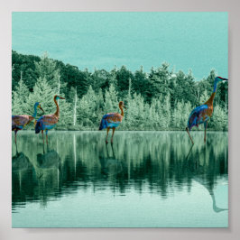 Vatten Sång Blanketspelkort för barn Poster