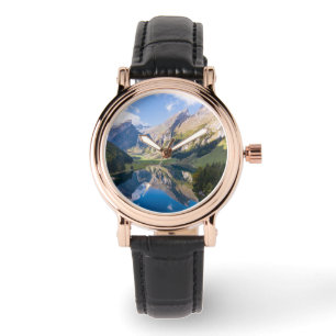 Vatten Schweiz Sjö Alpområdet Armbandsur