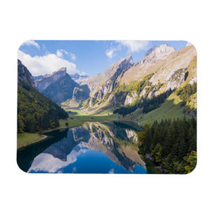 Vatten Schweiz Sjö Alpområdet Magnet