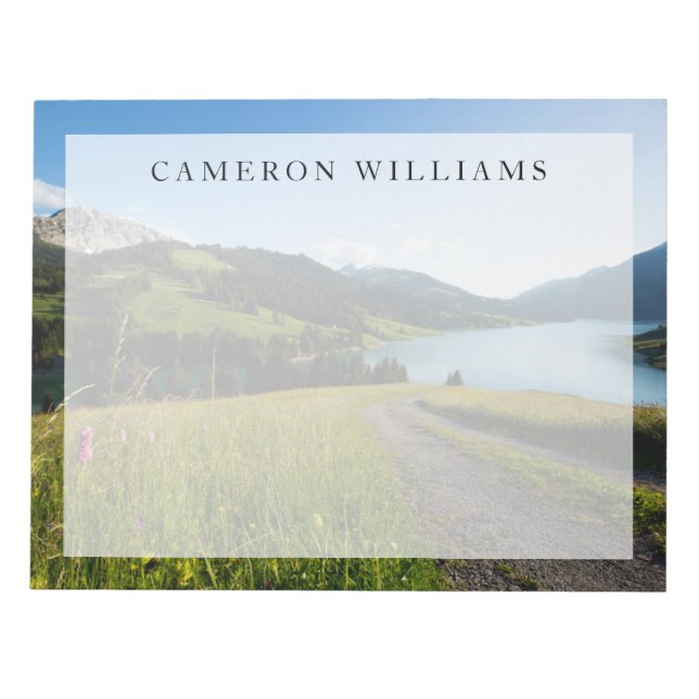 Vatten | Schweizisk Alperna Footpath Anteckningsblock (Framsida)