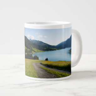 Vatten Schweizisk Alperna Footpath Jumbo Mugg