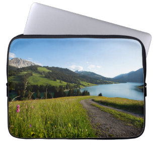 Vatten Schweizisk Alperna Footpath Laptop Fodral