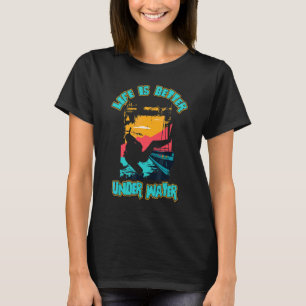 Vatten Scubadykning Hav Undervattenssyre Dykning D T Shirt