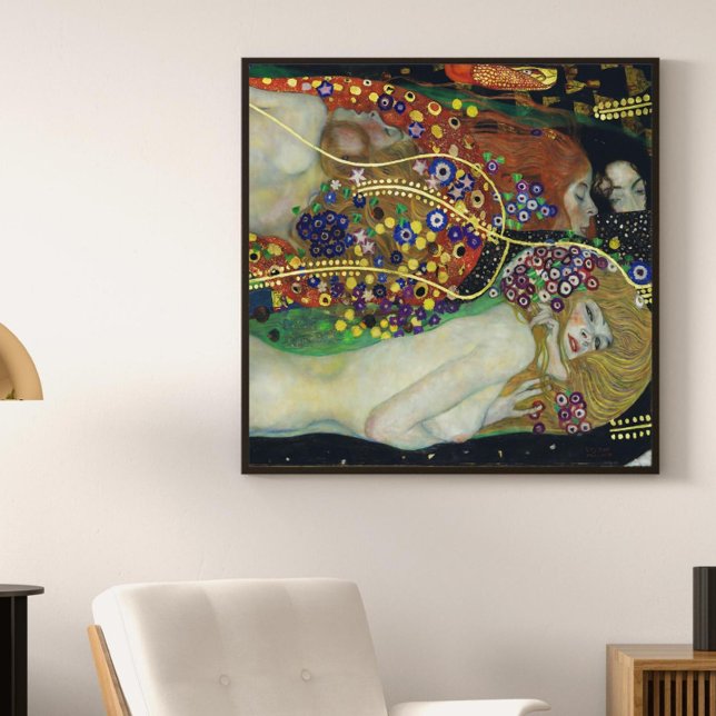 Vatten-serpent Poster av Gustav Klimt-detaljuppgif (Skapare uppladdad)