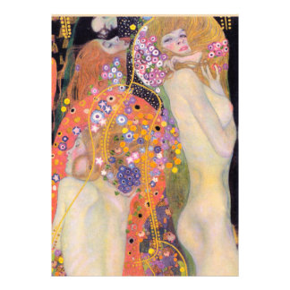 Vatten-serpents, Gustav Klimt Fototryck