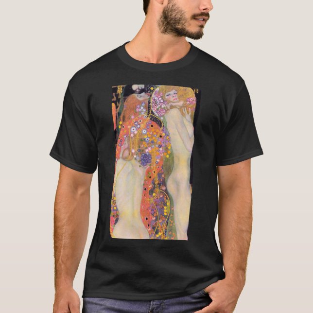 Vatten-serpents, Gustav Klimt T Shirt (Framsida)