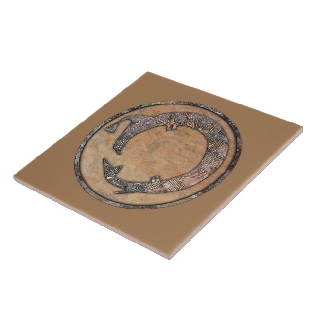 Vatten-serverns Mimbres-potteridesign Kakelplatta (Sidan)