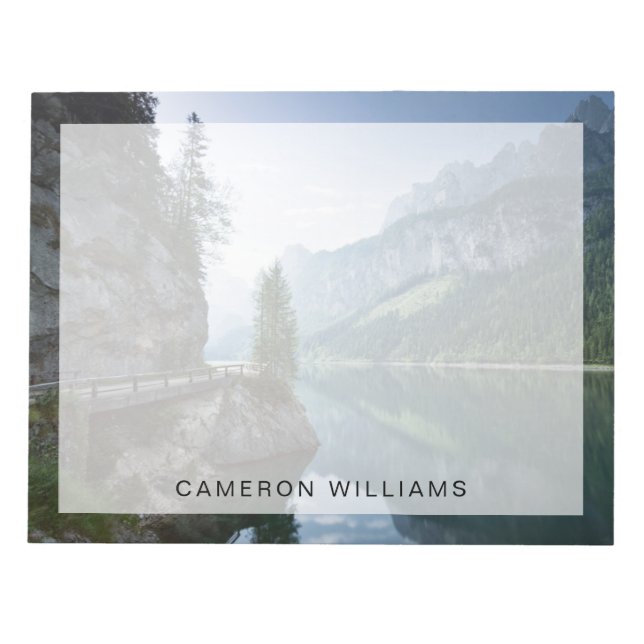 Vatten | Sjö Gosau Salzkammergut Österrike Anteckningsblock (Framsida)