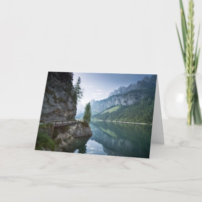 Vatten | Sjö Gosau Salzkammergut Österrike Kort (Framsida)