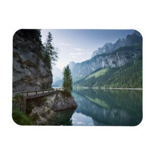 Vatten Sjö Gosau Salzkammergut Österrike Magnet