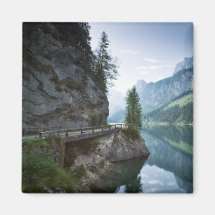 Vatten Sjö Gosau Salzkammergut Österrike Magnet
