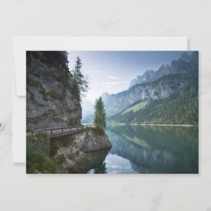Vatten Sjö Gosau Salzkammergut Österrike Tack Kort