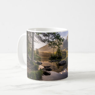 Vatten Sjö Hintersee Berchtesgaden Tyskland Kaffemugg
