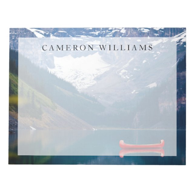 Vatten | Sjö Louise Canadian Rocky mountains Anteckningsblock (Framsida)