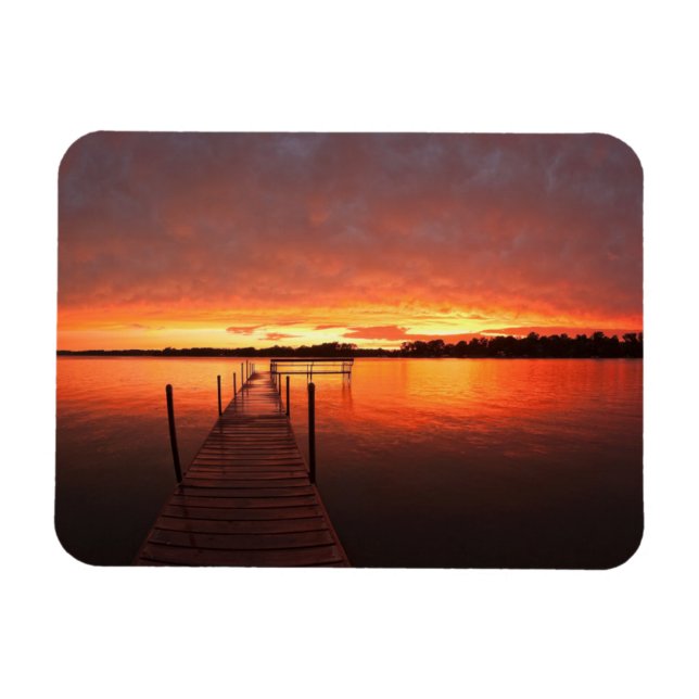 Vatten | Sjö Minnetonka, Minnesota Magnet (Horisontell)