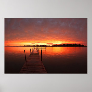 Vatten Sjö Minnetonka, Minnesota Poster