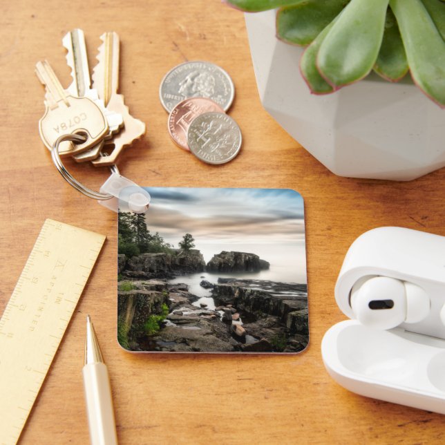 Vatten | Sjö Superior Grand Marais, Minnesota Nyckelring (Skrivbord)