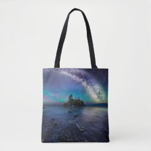 Vatten   Sjö Superior Minnesota Tygkasse