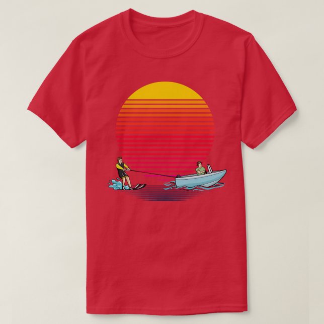 Vatten Ski Sol T Shirt (Design framsida)
