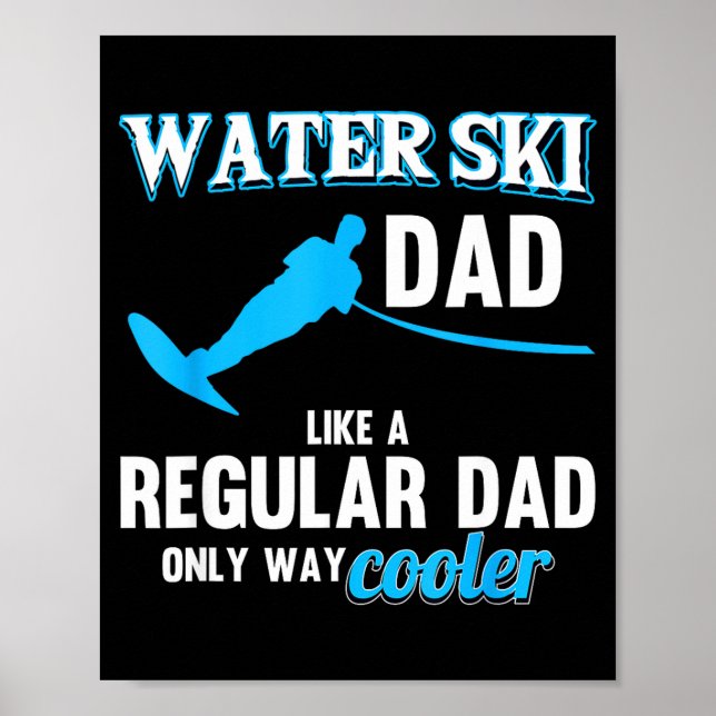 Vatten skida pappa som en vanlig pappa strand idro poster (Framsidan)