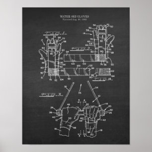 Vatten skidar handskar patenterar för husväggen poster